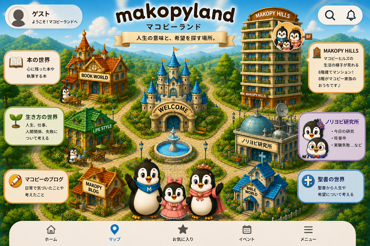 マコピーランド マップ